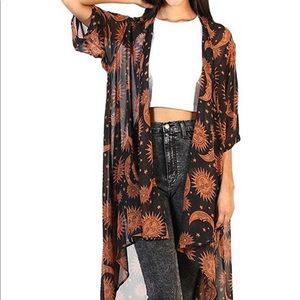 Sheer celestial kimono/swim coverup. Worn once!